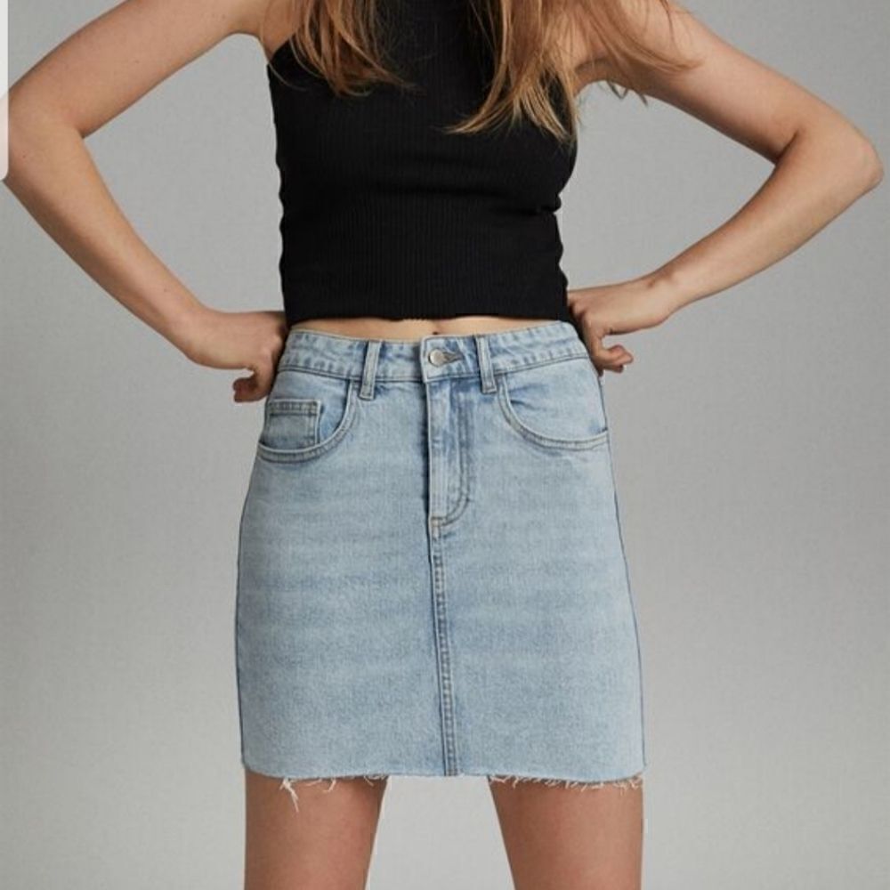 NWT COTTON:ON STRETCH DENIM MINI SKIRT SZ. 2